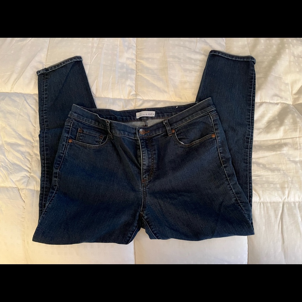 Ann Taylor Loft blue denim Jean
